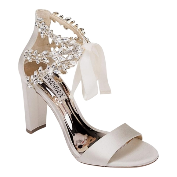 Badgley Mischka Women's US10 Everafter Heeled Sandal, Ivory MP5051 - Picture 1 of 8
